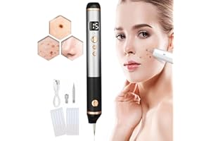 HDASPIJH 15 Level Laser Plasma Pen, Physical Spot Freckles Mole Wart Removal, Skin Tag Removal Pen, for Lips, Hands, Eyes, Neck, Face, Head, Nose, Safe and Painless, Does Not Hurt The Skin