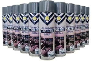 CVS2020.COM CVS Dashboard Shine Silicone Spray: Cleans, Shines & Protects Car Interior Trim | Restores Luster | Car Interior Cleaner - Removes Dirt, Dust & Residue | Scented - 500ML (OCEAN, Pack of 12)