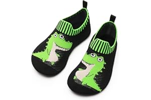 Torotto Zapatillas para Niños y Niñas, Zapatillas Ligeras Antideslizantes, Zapatos Descalzos para Aprender, Gris, Big Kid