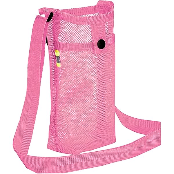 Kids Water Bottle Carrier Bag - Rainbow Neoprene, Adjustable Strap, Padded Pocket - View #5