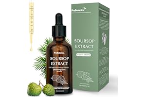 PROBOTANICS Organic Soursop Drops for Cell Support & Regeneration | High Strength 600mg Per Serving (30:1 Extract Equiv. to 18000mg) | Potent Antioxidant & Immune Support - One Month Supply - 60ml