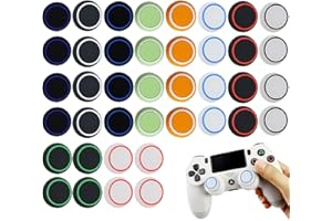 VIMMVID 40 Stück PS5 Controller Sticks, PS4 PS5 Controller Zubehör für One Series, PS5 Controller Stick Aufsätze Schutzabdeckung, PS5 Sticks Controller Gummi Geeignet für Game Controller (Mehrere Farben)