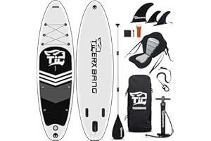 Tigerxbang SUP Board Stand Up Paddling Board Komplettes aufblasbares Paddle Zubehör