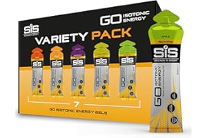 ‎SCIENCE IN SPORT Science in Sport GO High Carb Isotonic Energy Gel 7 x 60ml, Vegan - Isotonische Formulierung mit 22g Kohlenhydrate, Guter Energielieferant, Optimale Alternative für isotonische Getränke