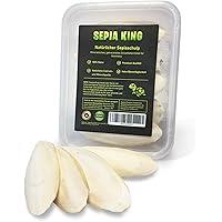 Sepia-King® Sepiaschalen – STABILE Box 25 Stück | Natürliche Kalzium und Mineralstoff-Quelle | Sepia Schalen – Futter…