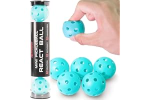 P PIKKOFUN PIKKOFUN React Mini Pickleball Balls - 5 Pack Quiet Training Pickleball Balls - Soft Pickleball Practice Balls for Improve Hand Speed, Paddle Control and Accuracy