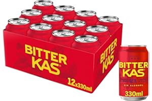 Bitter KAS - Bebida Refrescante sin Alcohol - 330 ml - [Pack de 12]