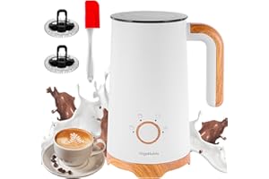 ‎VEGENUTRIX Elektrischer Milchaufschäumer, Automatischer Warm- und Kaltschaumbereiter und Milchwärmer (4-in-1) mit 2 Schneebesen für Latte Macchiato, Cappuccino, Macchiato, heiße Schokolade und Kaffee