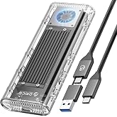 ORICO Dahili Soğutma Fanlı 40Gbps M.2 NVMe SSD Muhafaza, Aletsiz Harici Sabit S&uuml;r&uuml;c&uuml; Muhafazası, Destek 2230 2242 2260 2280 (