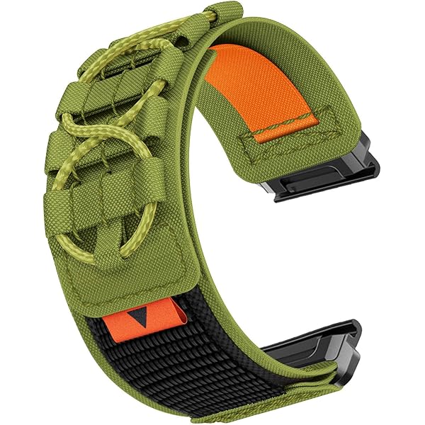 Bandletic Compatibel met Garmin Fenix 7X/7X Pro/6X/6X Pro/5X Plus/5X/Fenix 8 51 mm/Fenix 3/3 HR, 26 mm Quick Fit nylon armband voor Garmin Epix Pro 51 mm/Tactix Delta Solar/Instinct 2X Solar, Zwart