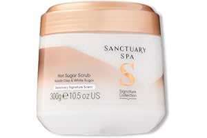 Sanctuary Spa Hot Sugar Scrub, No Mineral Oil, Cruelty Free and Vegan Sugar Body Exfoliator, 300 ml