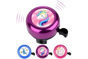 LWMTT Campanello Bici Bambina Campanello Bici in Alluminio Campanello Bicicletta per Ragazze Ragazzi Campanello Bicicletta Bambina Come Regalo per Compleanni Natale Giornata dei Bambini - Viola