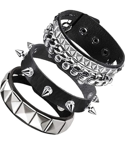 Buy Black Star Leather Necklace Bracelet Punk Style Accessories