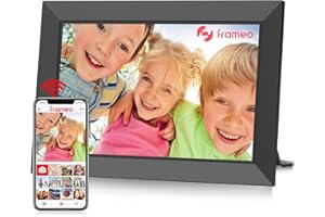 FANGOR Frameo WiFi Digital Photo Frame - 10.1 Inch 1280x800 HD IPS Touch Screen Digital Picture Frame, 32 GB Memory, Auto Rotate, Wall Mountable, Easy Share Photos Videos Instantly, Best Choice for G-i-f-t