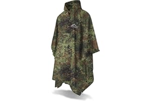 ‎NORMANI normani Outdoor Sports Regenponcho mit Kapuze - Wassersäule: 12.000 mm - Regenjacke für Damen und Herren