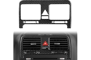 OYDDL Auto Mittelkonsole mit Lüftungsdüsen Panel Cover Carbon Fiber Trim Aufkleber Kompatibel mit Volkswagen Jetta V/Golf/Golf GTI/Golf Plus/Golf R32 / Variant Interieur Zubehör