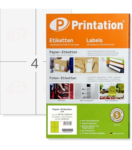 Etichette Di Spedizione 8.5x11 200 Etichette Di Spedizione Fogli Interi 8.5x11 - Autoadesive Per Stampanti Laser E Inkjet Etichette Per Laser Inkjet Generiche