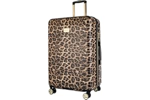 Koffer Reisekoffer Hartschalen Trolly Puccini® Beverly Hills (Leopard Beige 6, Groß)