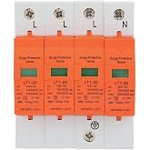 AC 420V Surge Suppressor Device, House Surge Protector 4P 20KA Four Wire Three Phase Low Voltage Suppressor Device