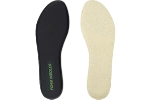 Endoto Plantillas de espuma viscoelástica para Skechers zapatos hombre, Insoles inserts inserto gruesos actualizados acolchadas de reemplazo para mayor comodidad-Negro&Beige 44 EU