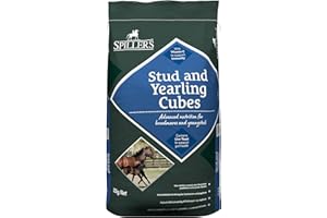 SPILLERS Stud and Yearling Horse Feed Cubes 20KG – Horse Feed Providing Advanced Nutrition for Broodmares and Youngstock - Energy Dense Horse Feed