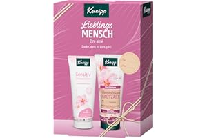 ‎KNEIPP Kneipp Geschenkset Lieblingsmensch - Geschenkpackung mit Bodylotion und Duschbalsam aus der Mandelblüten Hautzart Serie - 2x200ml