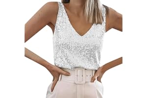 Viunychn Glitzer Oberteile Damen Ärmellos - Glitzer Pailletten Trägertop Festival Party Club Korsett Bustier BH Corsage Top Crop Top Damen Sexy Spaghettiträger Ärmellos Dessous Tank Top