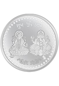 Pièce Religieuse En Argent 999 - Ganesh Lakshmi Saraswati, 15g