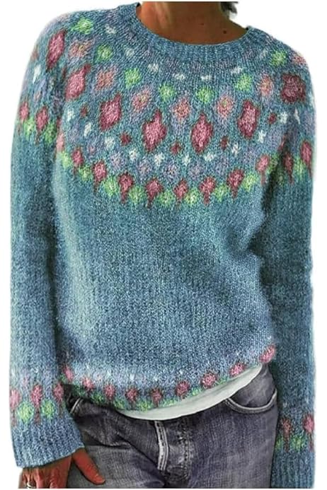 Amazon Jersey 100 Lana Mujer Jersey Mujer Invierno Elegante Juego