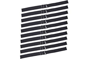 YTBYT 10 Pièces Réglable Elastique Perruque Bandes Anti-glissement Perruque Bande à Cheveux Bande pour Perruque Faire (2.5 cm)