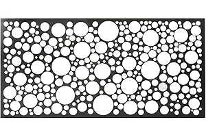 ACEROPANEL Chapa Perforada Decorativa de Hierro | Panel Metálico Hierro en Crudo | 2000x1000 mm | Ideal para Decoración de exteriores | Vallas, Celosías, Paredes, Balcones, Jardines | Mod. 33