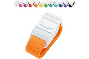 ROLSELEY Garrot Médical De Qualité Avec Boucle A Ouverture Rapide Et Bande Elastique En Polyester Sans Latex Pour Infirmière, Sage-Femme, Auxiliaire Médical, Phlébotomiste, Etudiant En Médecine Et Médecin (ORANGE)