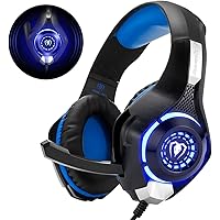 Beexcellent Gaming Headset for PS4, PC, Xbox One, LED Light, Crystal Clarity Sound, Professional Headphone With…