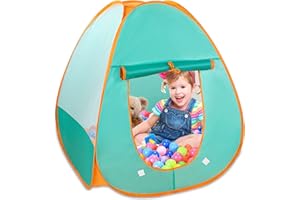 Eocusun Kids Play Tent, Pop Up Playhouse Indoor or Outdoor, Portable Baby Ball Pit with Carry Bag, Christmas Birthday Gifts for Boys Girls Toddlers (Balls not Included)