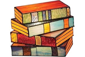 ‎OSALADI Gestapelte Bücher Lampe Nachttischlampe Robuster Pvc-kunststoff Für Schlafzimmer Wohnzimmer Nachtlicht