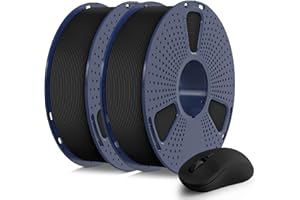 ‎SUNLU SUNLU Matte PLA Filament 1.75mm Schwarz, 3D Drucker Filament mit matter Oberfläche, Neatly Wound Filament, einfach zu bedienen, 2kg PLA Filament für FDM 3D Drucker, 2 Schwarz