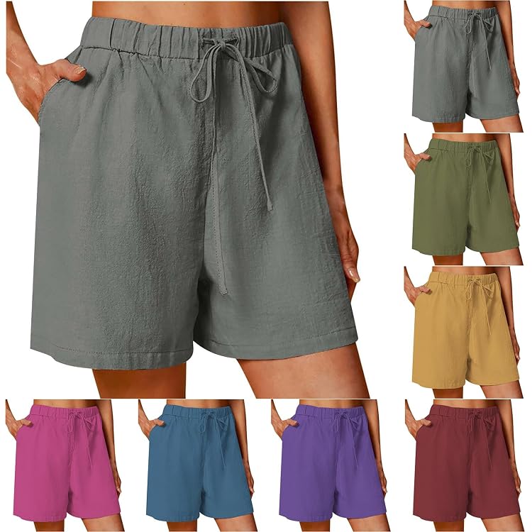 Short De Pyjama Femme - Coton Modal - Taille Élastique - Confortable - Pour Yoga, Maison, Détente