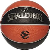 Spalding United Sports Unisex &ndash; Yetişkin Euroleague Varsity TF-150 Sz7 Top, Siyah/Turuncu, 7