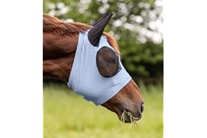 Waldhausen Fliegenmaske Puck, Pastellblau, Shetty