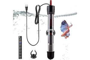 ZJRung Aquarium Heizung 50W Aquarium Heizstab Einstellbar mit Saugnäpfen Temperatur Einstellbare Aquarium Heizer für Fischtanks und Aquarium