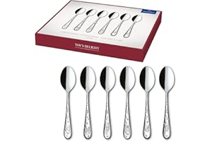 Villeroy & Boch – Toy's Delight zestaw łyżeczek do kawy dla 6 osób, 6 elementów, można myć w zmywarce, nierdzewny, zestaw sztućców, zestaw łyżeczek, zestaw sztućców ze stali nierdzewnej