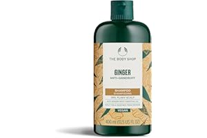 The Body Shop Ginger Anti-Dandruff Shampoo (1x 400ml), Clarifying Shampoo for Dry, Itchy and Flaky Scalp, Vegan Haircare, Suitable for Sensitive Scalps