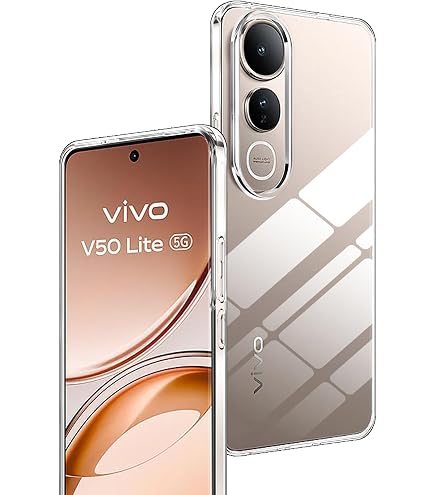 IVoler Cover Trasparente Anti-ingiallimento Per Vivo V50 Lite 4G/5G – Custodia Antiurto Grado Militare Con Paraurti Morbido TPU