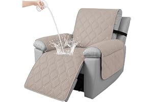 Ystyle Funda Sillon Relax Reclinable 1 Plaza, Funda Butaca Reclinable Impermeable con Banda Elástica, Antimanchas y Antiarañazos, Fundas Lavables para Sillas Reclinables, Caqui