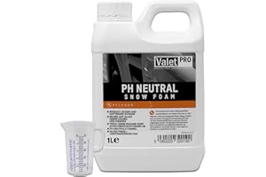VALET PRO detailmate ValetPRO - Espuma de PH neutro (1 L) para lavado de coche más vaso medidor de 50 ml