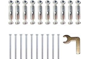 JXPXJMY 10 piezas 86 Tipo Pared Interruptor Caja Reparación Herramienta, Electricista Pared Cable Caja Fijación Tornillo Montaje Accesorios (Plata)