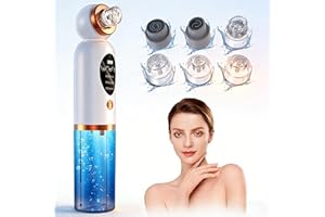 DUFUSO Aspirateur Pour Points Noirs, Extracteur Points Noirs Visage, 3 Modi Rechargeable & 6 Sondes & Réservoir d'eau Visible pour le Nettoyage du Visage, Traitement de l'acné et Soins de la Peau