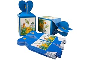 Gxhong Scatole da festa per bambini, feste, scatole per dolcetti di carta, per decorazioni a tema feste di compleanno, Halloween, Natale, 24 pezzi