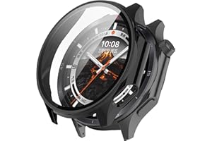 FTRONGRT Etui kompatybilne z OnePlus Watch 3 / Oppo Watch X2, PC + folia na ekran, odporne na zarysowania, etui all-inclusive, czarne