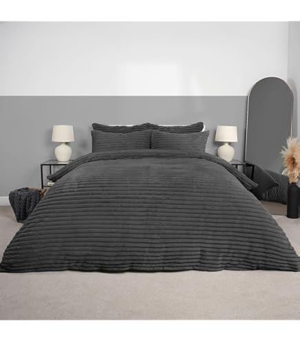 Olivia Rocco Teddy Duvet Cover Bed Cover Set Diamond Fleece